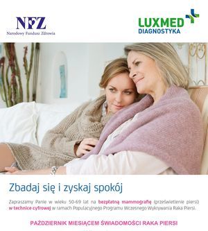 Październik Miesiącem Świadomości Raka Piersi