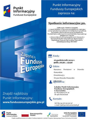 Spotkanie informacyjne 16.10.2019 r.