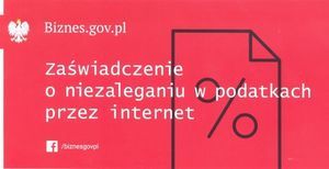 Zaświadczenie o niezaleganiu w podatkach przez internet