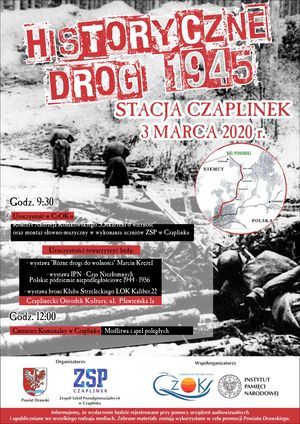 Historyczne drogi 1945 r. - stacja Czaplinek