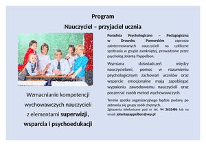 Program Nauczyciel - przyjaciel ucznia