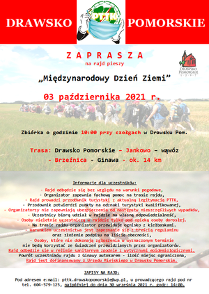 Rajd pieszy "Międzynarodowy Dzień Ziemi" - 3.10.2021r. 