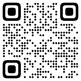 Kod QR w kolorze czarnym na białym tle, składający się z szeregu kwadratów i pikseli formujących unikalny wzór.