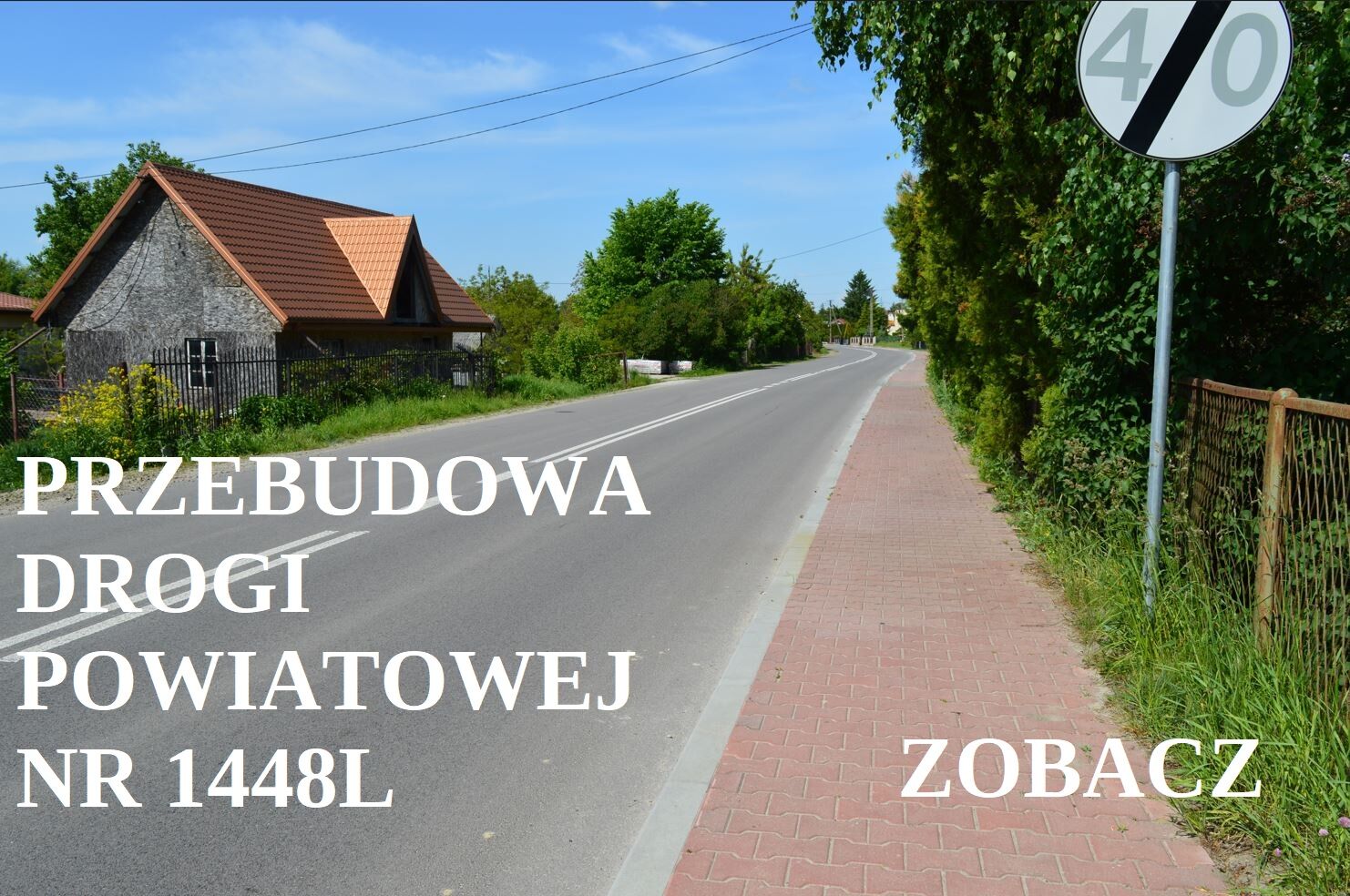 idź do artykułu: Przebudowa drogi powiatowej Nr 1448L