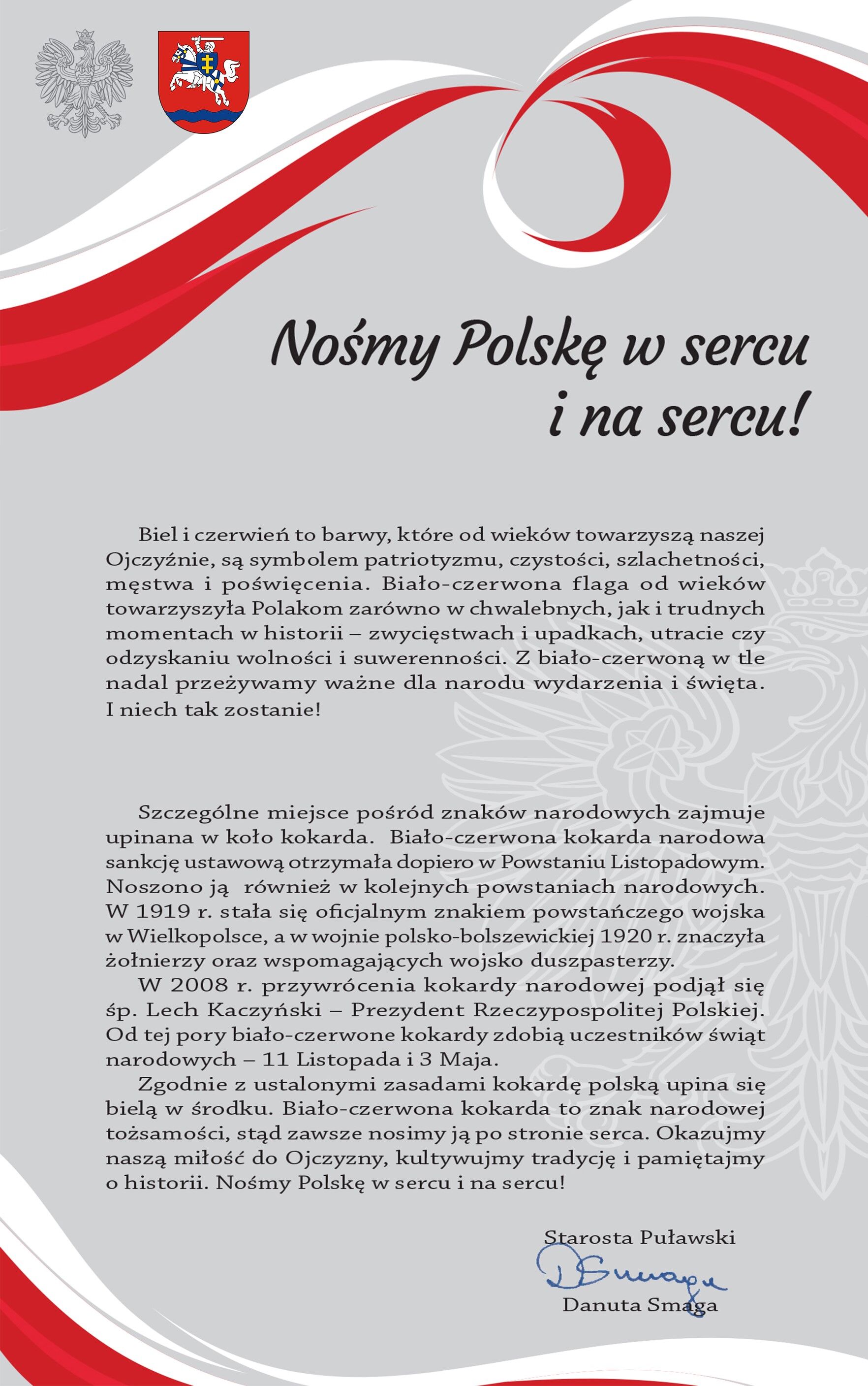 Nośmy Polskę w sercu i na sercu!