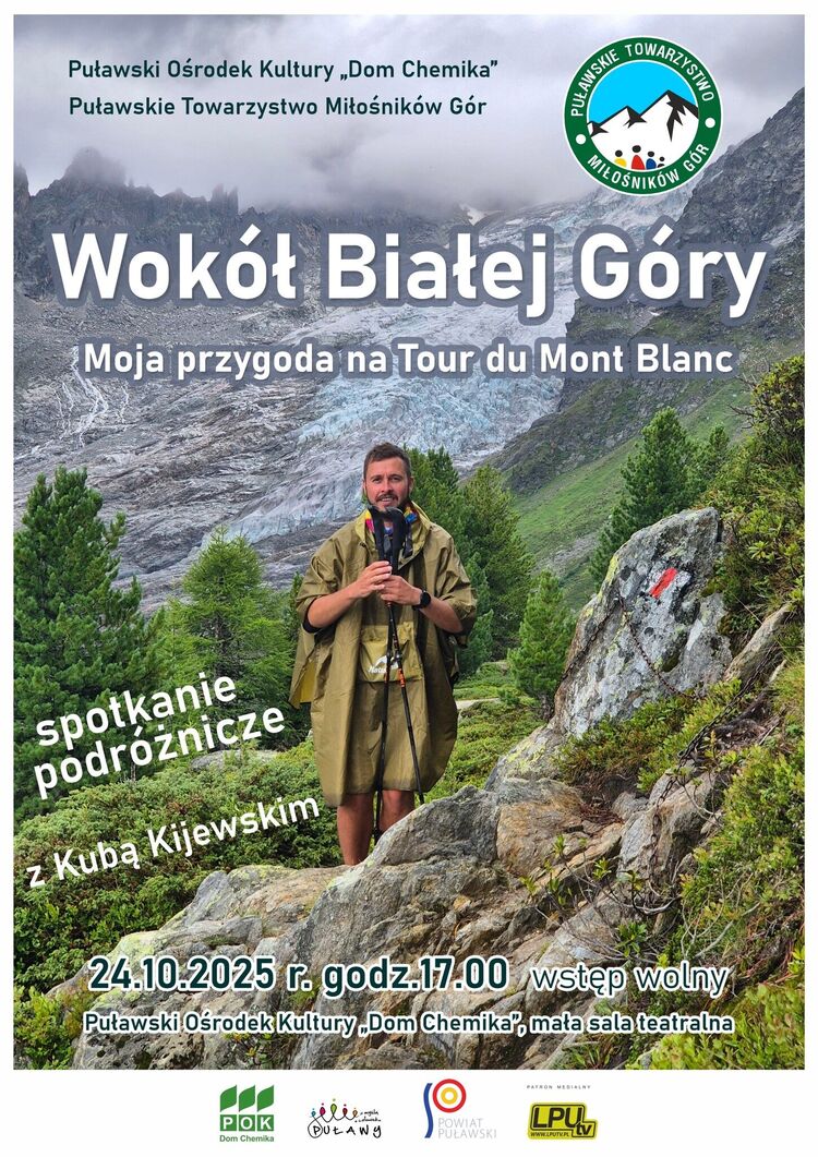 Spotkanie z podróżnikiem Kubą Kijewskim w Puławskim Ośrodku Kultury