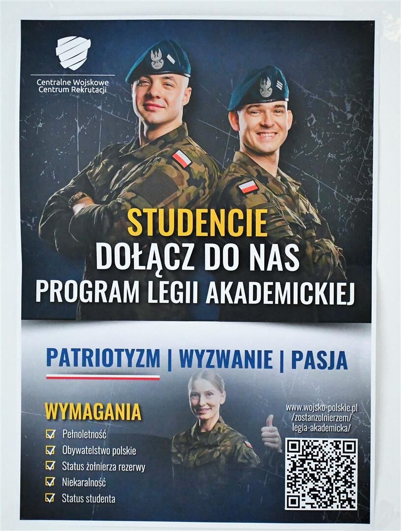 Plakat zachęcający do służby wojskowej