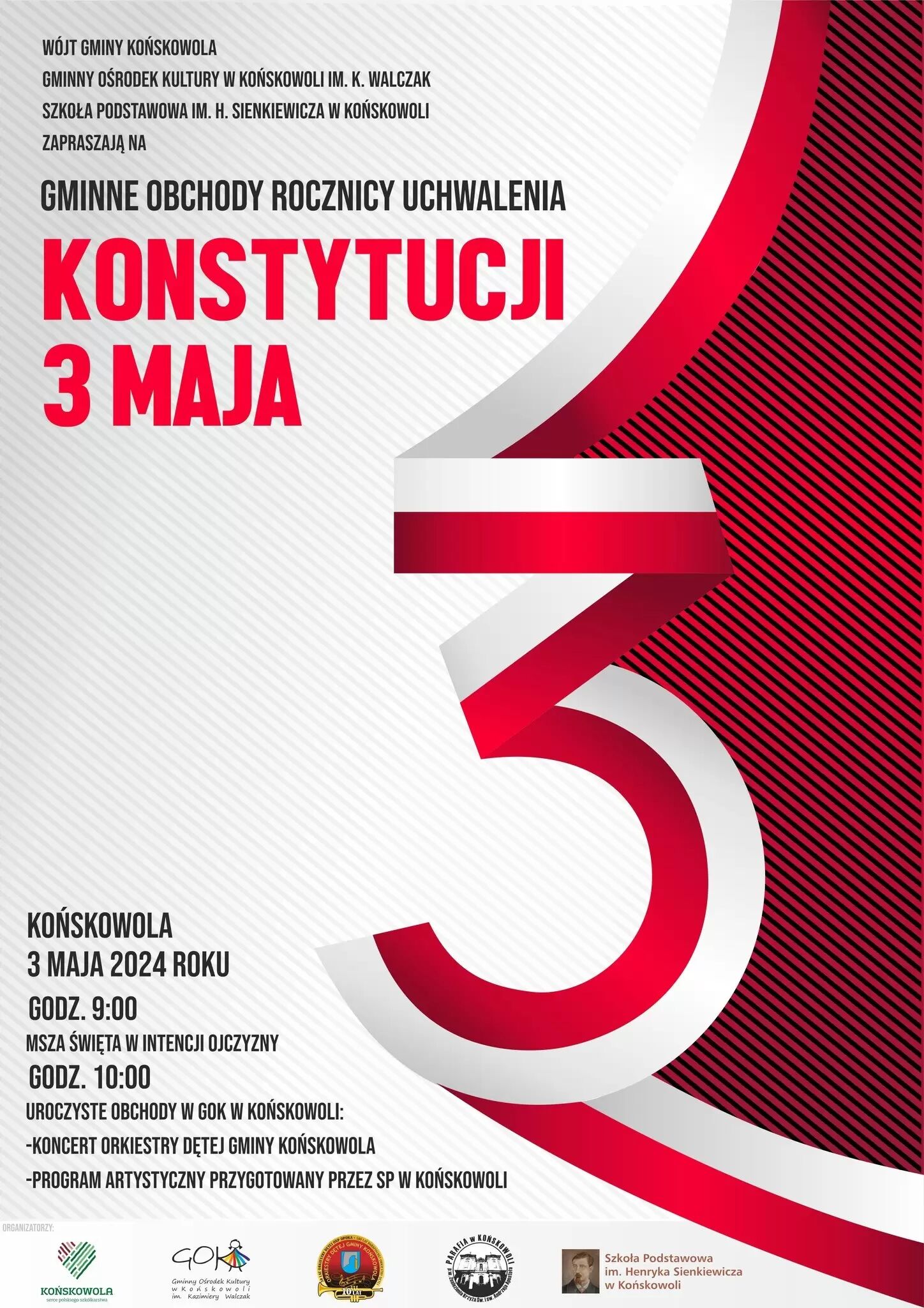 Uroczystości patriotyczne z okazji Święta Narodowego 3 Maja Końskowola