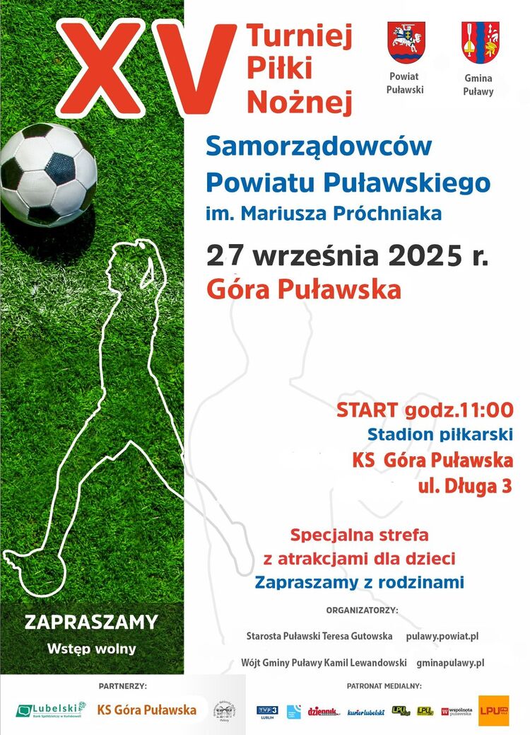 XV Turniej Piłki Nożnej Samorządowców Powiatu Puławskiego im. Mariusza Próchniaka