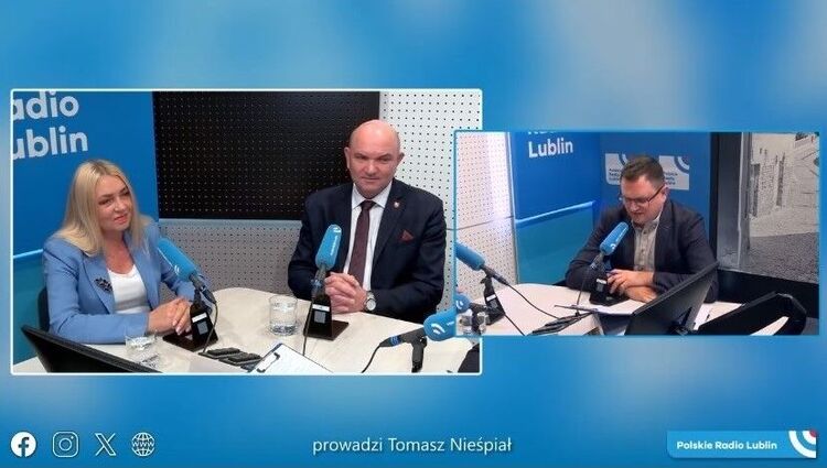 Ludzie w studiu Radia Lublin
