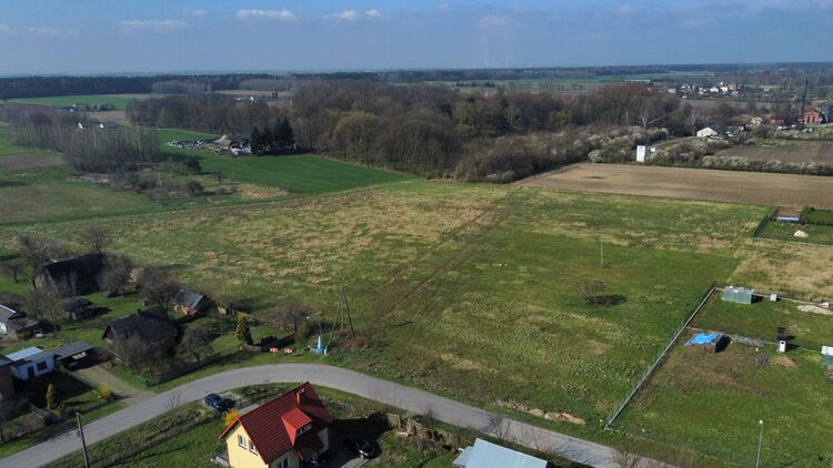 Działka, widok z g&oacute;ry
