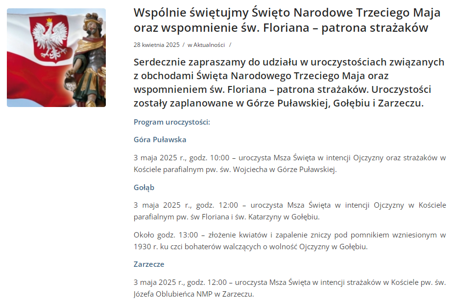 Święto Konstytucji 3 Maja