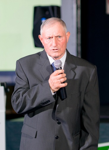 Na fotografii Jan Wawrzyniak podczas przemówienia