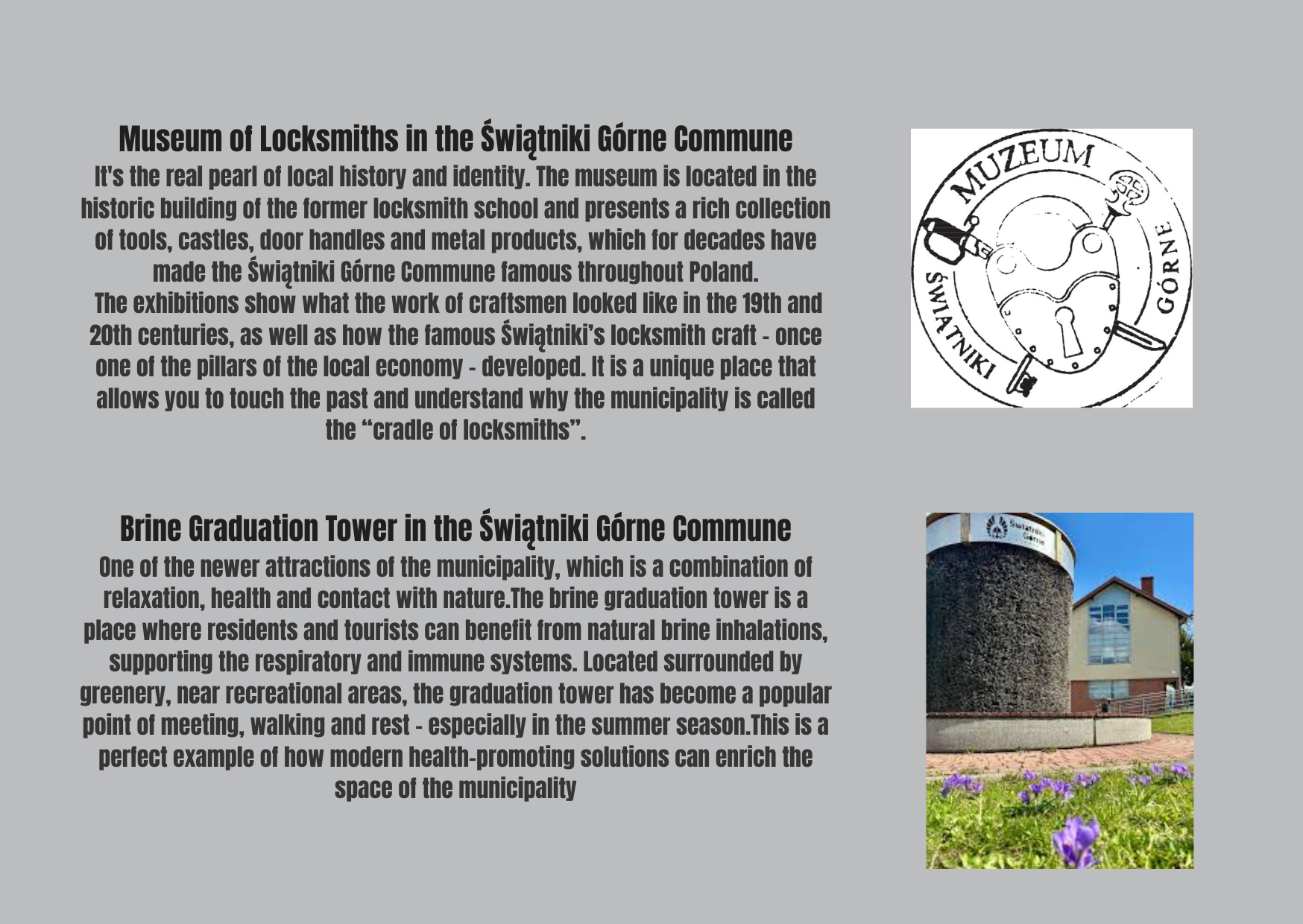 Opis atrakcji w gminie