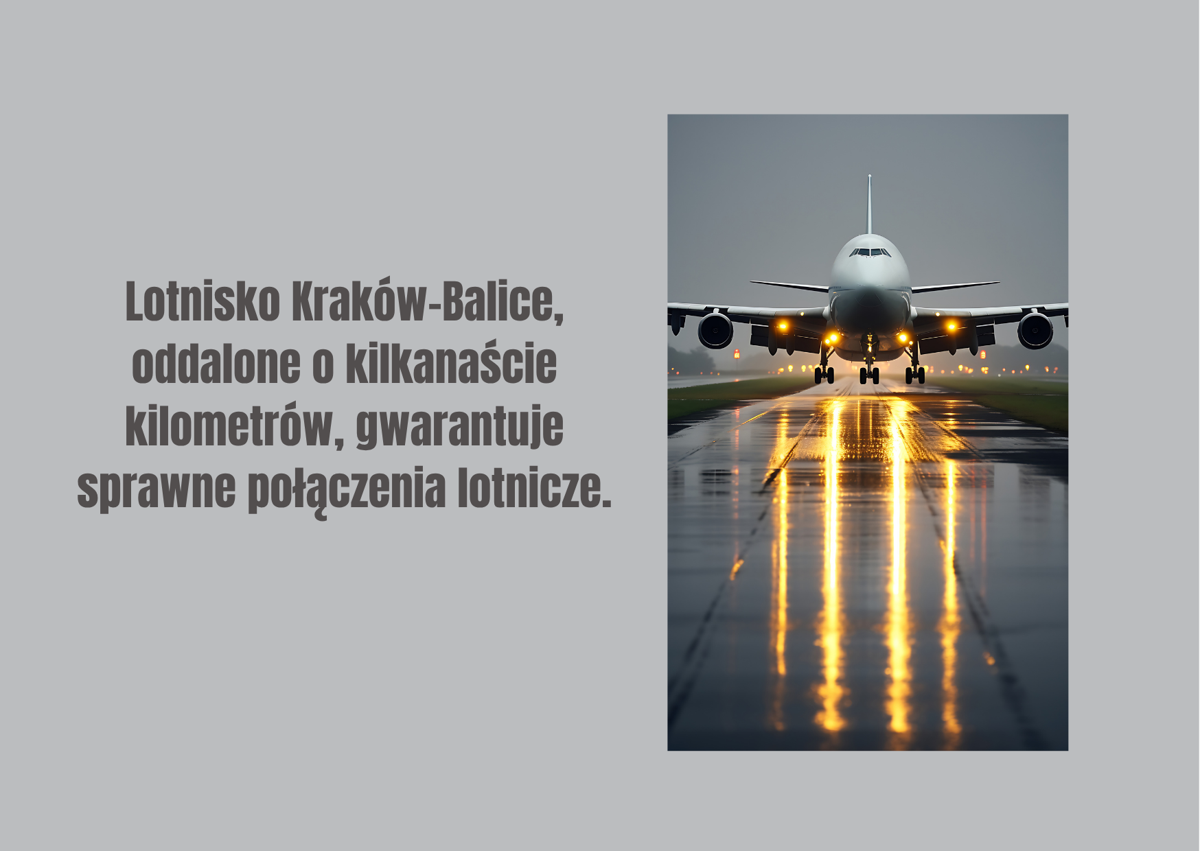 Opis połączeń lotniczych