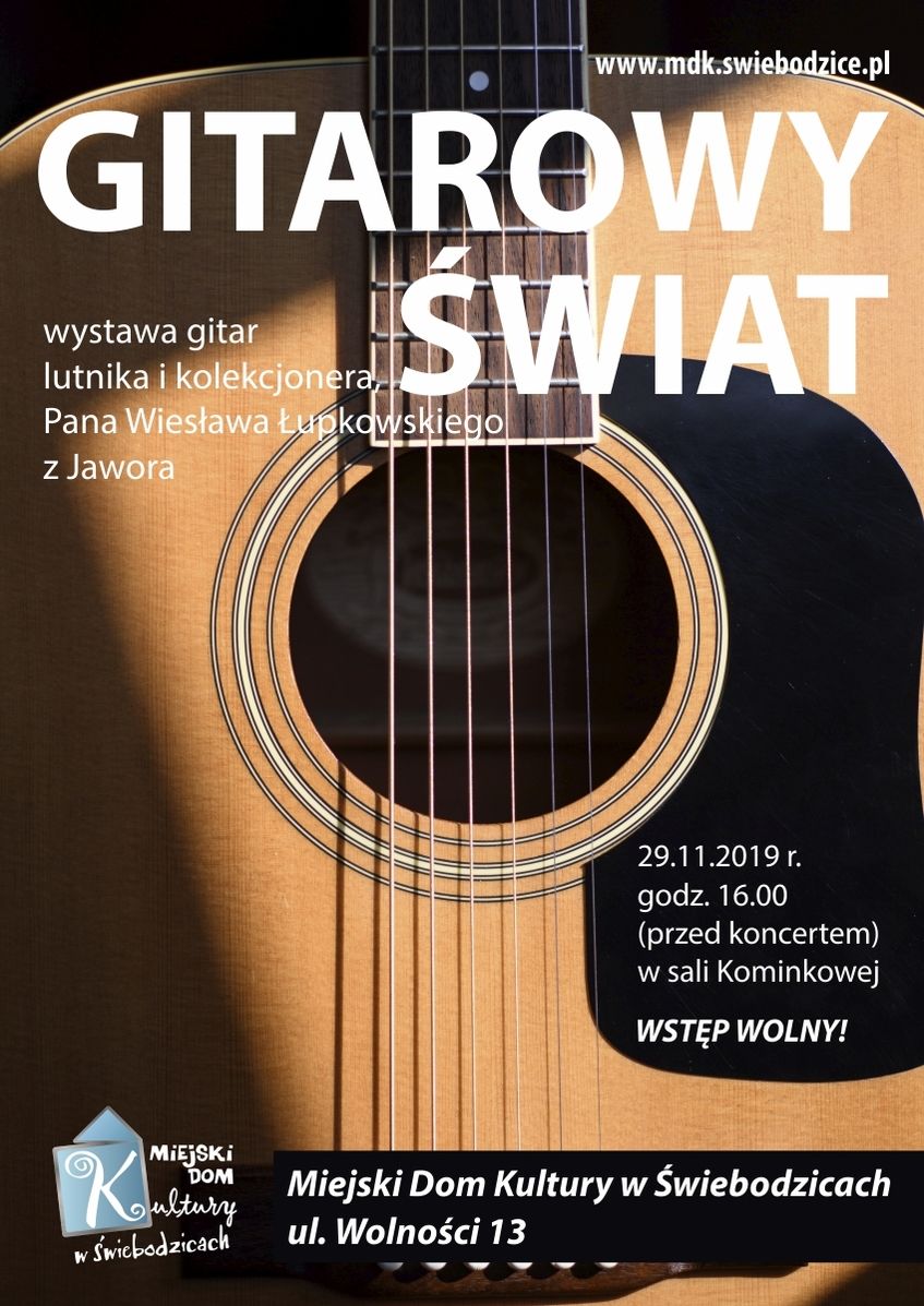 Plakat Gitarowy Świat