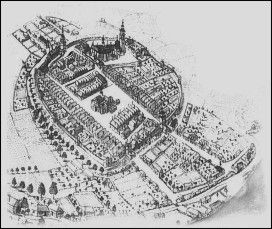 Widok miasta z połowy XVIII wieku