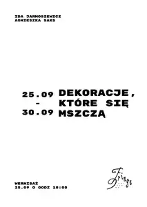 Dekoracje, które się mszczą | Fringe Warszawa 2026