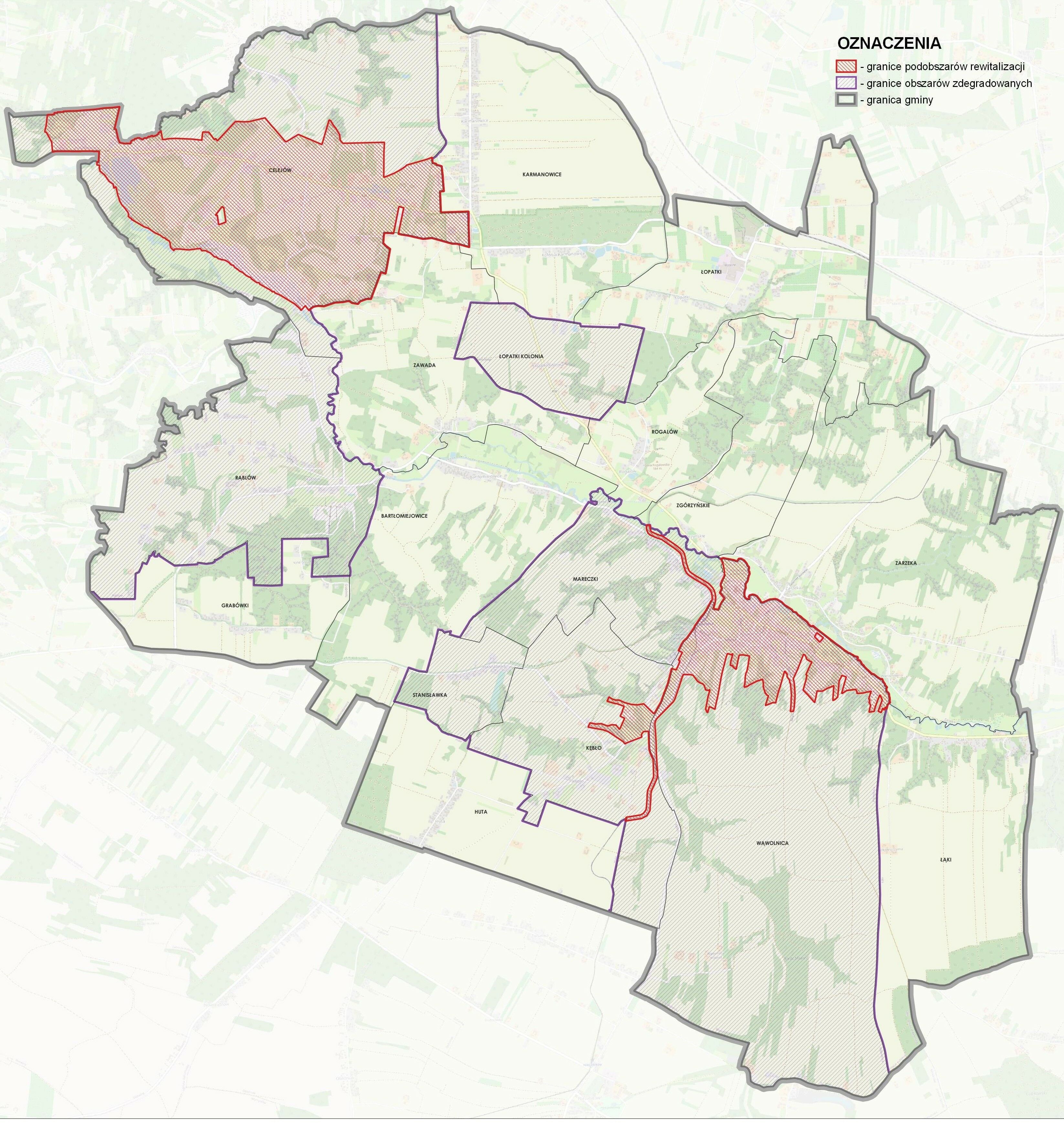 Mapa obszaru zdegradowanego i obszaru rewitalizacji